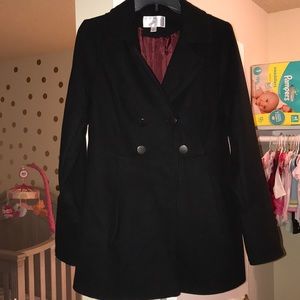 Xhilaration Black pea coat